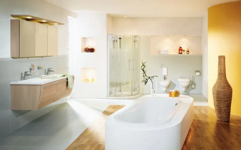 Оформление ванной - основные правила дизайна и подбора аксессуаров. 135+ современных фото идей