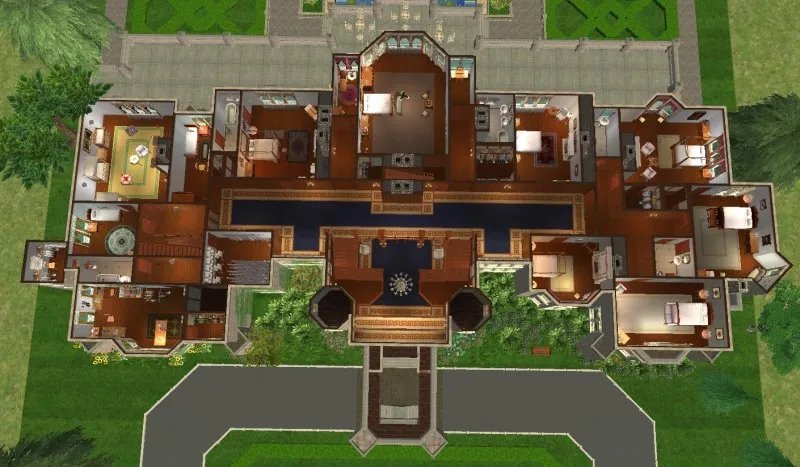 3d планировка особняка