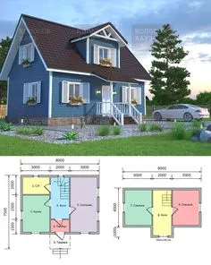 Sims 4 House Plans, Sims House, American House Plans, American Houses, Duplex House Design, Japanese Modern House