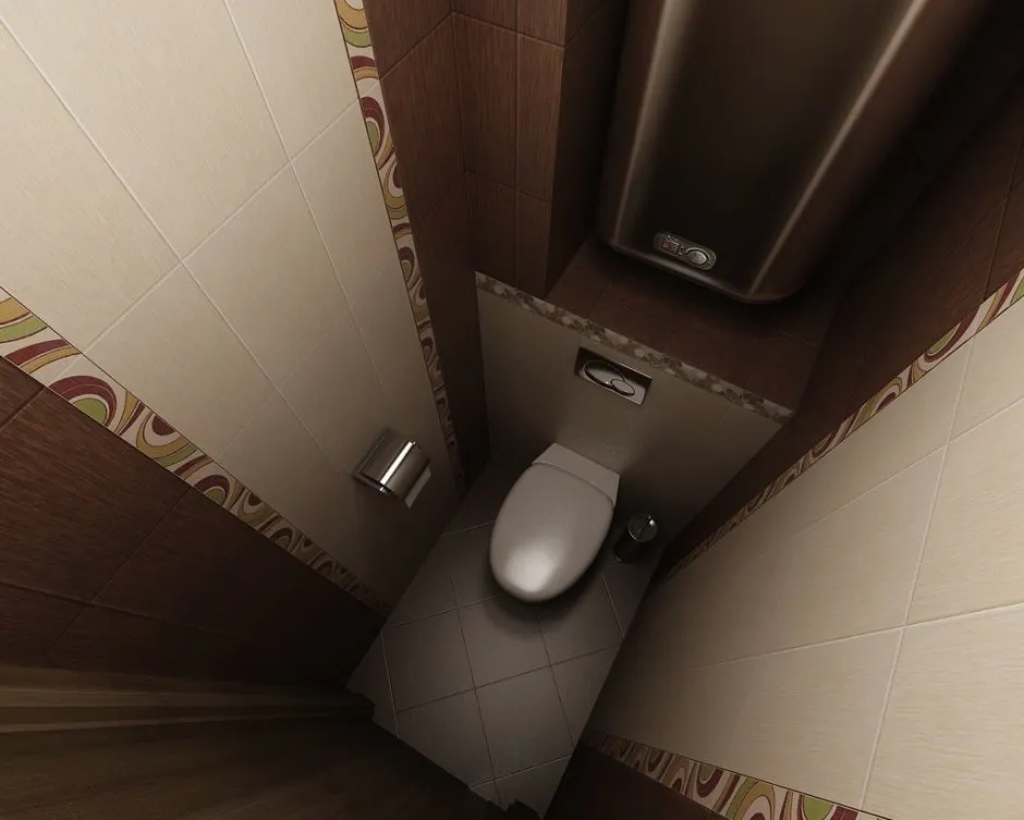 Туалет в маленькой квартире