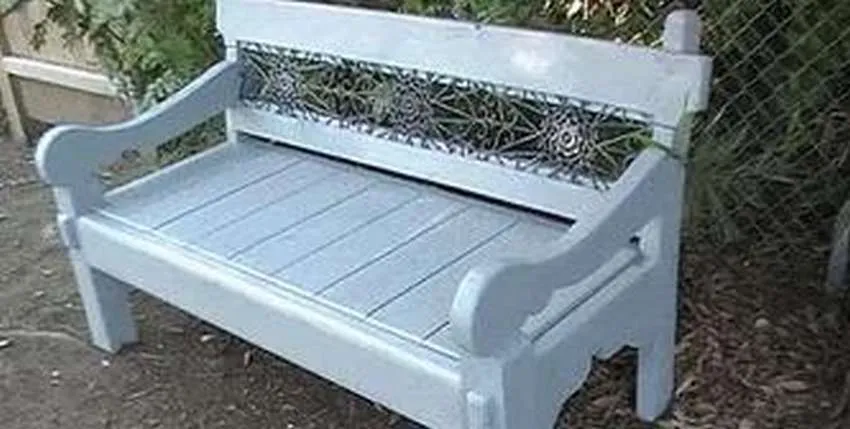 как сделать садовую скамейку