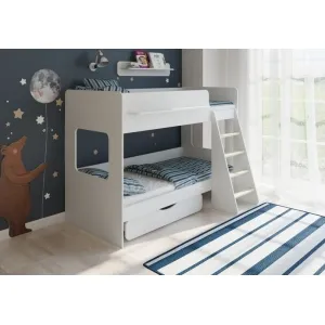 Детская двухъярусная кровать Легенда 25.2 белая
