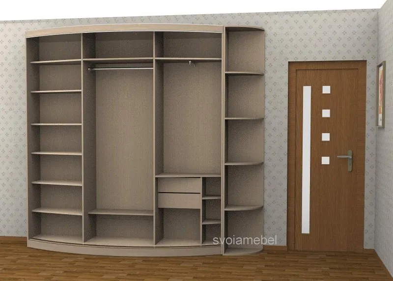 Радиусный шкаф купе Радион