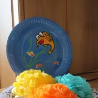 Поделки из пластиковых тарелок для украшения ясельной группы детского сада