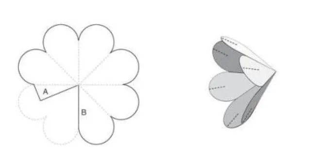 Цветы из бумаги — схемы и шаблоны для создания бумажных цветов этап 4