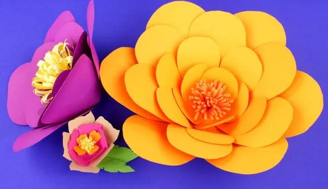 Цветы из бумаги — схемы и шаблоны для создания бумажных цветов этап 31