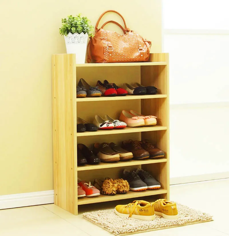 Простая деревянная обувница