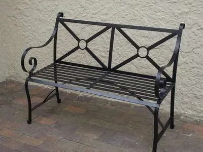 скамейка своими руками из металла со спинкой