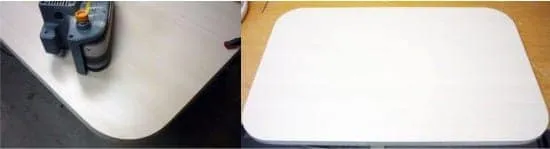 закругление углов кухонного стола