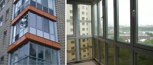 Застекление балкона окнами с установкой в холодный профиль