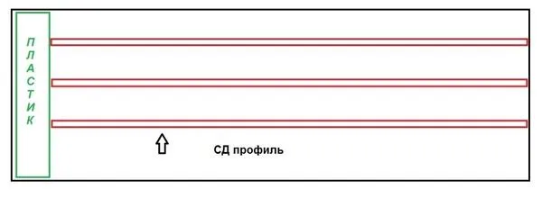 Металлический каркас под пластик или МДФ