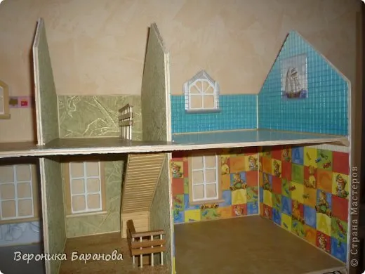  Игрушка, Куклы, Мастер-класс Выпиливание, Декупаж, Лепка, Макет, Моделирование: Недостроеный долгострой Бумага, Бусинки, Клей, Краска, Материал бросовый, Пластика, Фанера. Фото 14