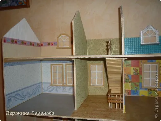  Игрушка, Куклы, Мастер-класс Выпиливание, Декупаж, Лепка, Макет, Моделирование: Недостроеный долгострой Бумага, Бусинки, Клей, Краска, Материал бросовый, Пластика, Фанера. Фото 15