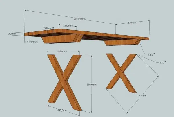 Как сделать уличный столик из дерева