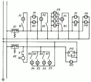 электрическая схема проводки