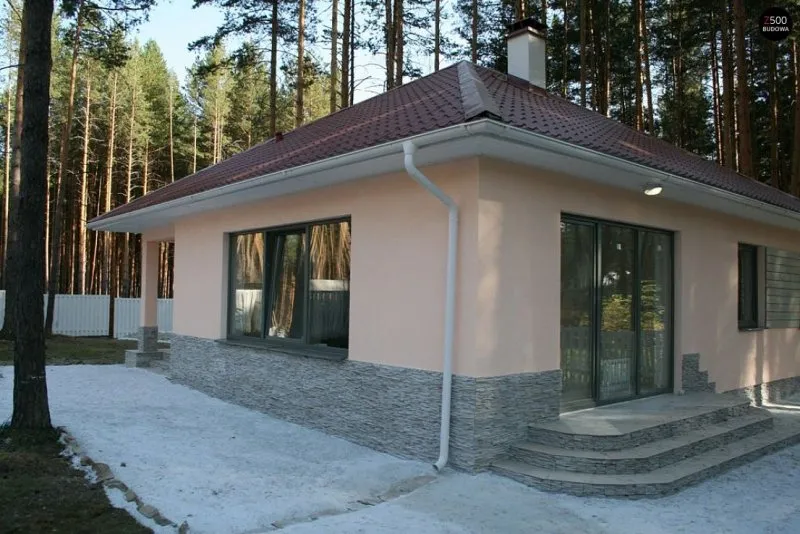 Одноэтажный дом из бетонных панелей