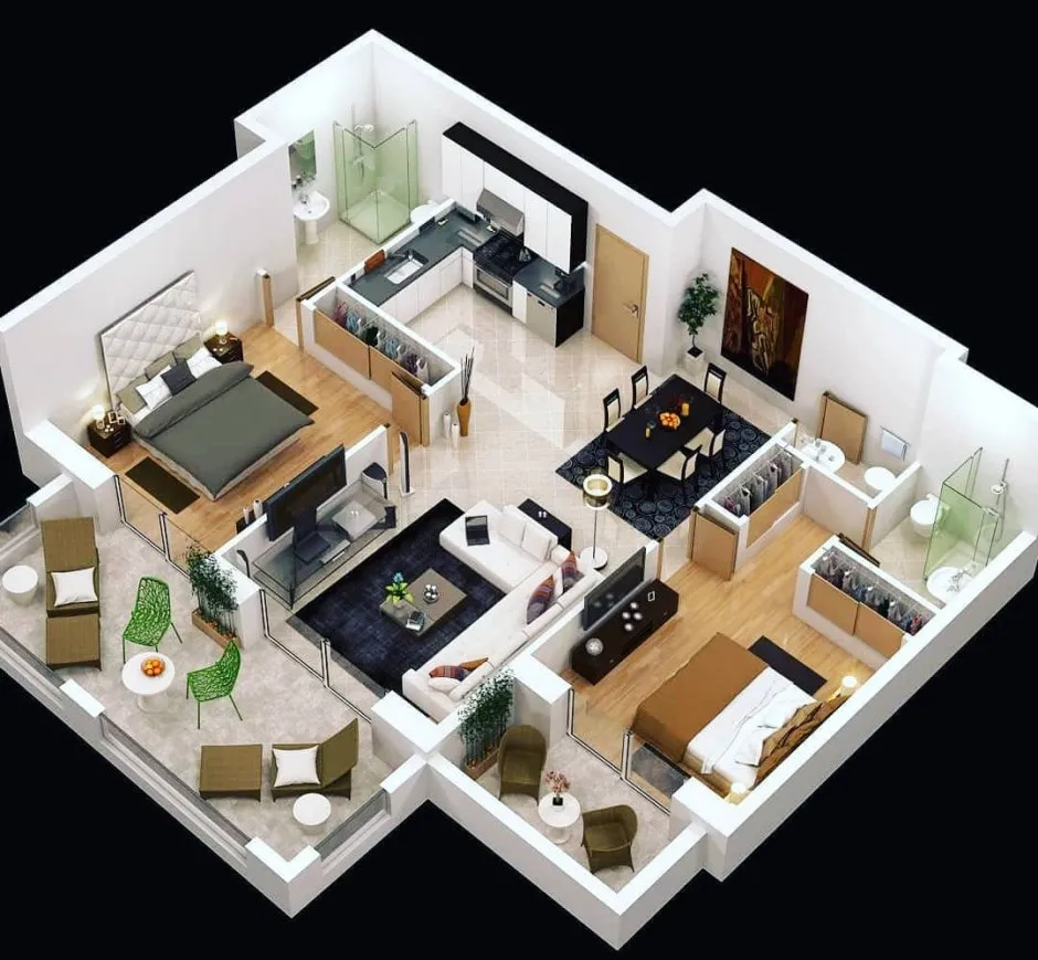 Floorplan 3d проекты