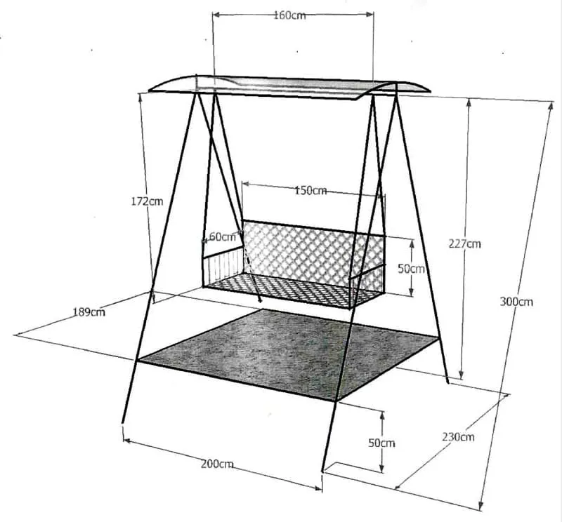 Качели из металла чертежи и размеры и фото