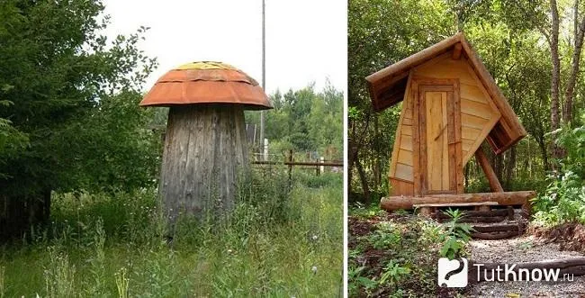 Туалет для дачи в стиле фэнтези