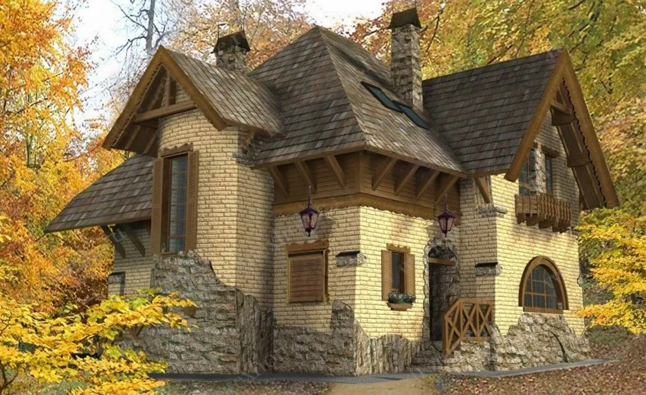 Сказочный дом из камня