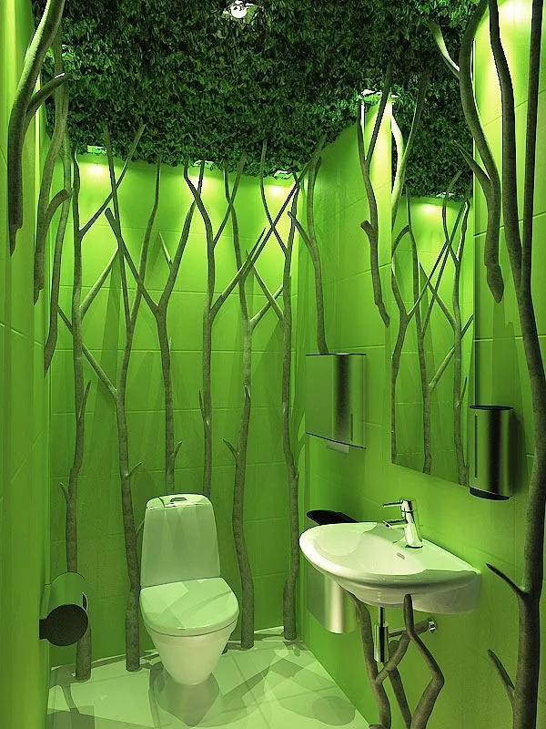 зеленый туалет малогабаритный фото 