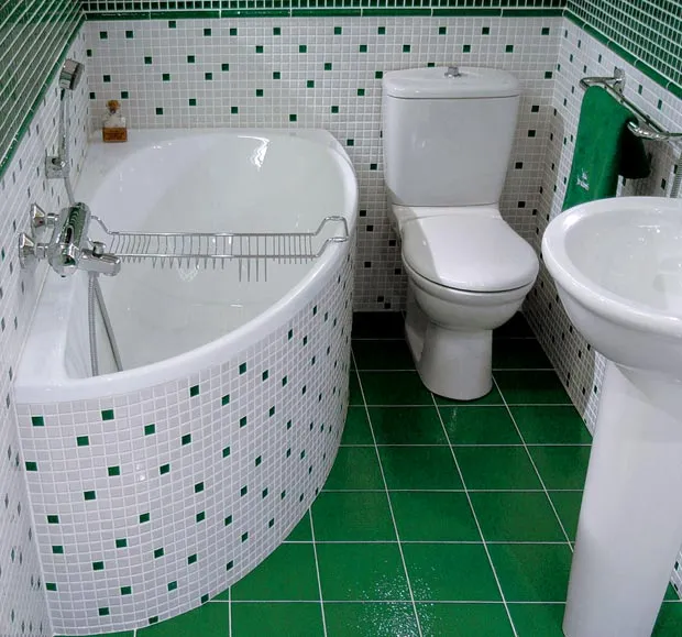 зеленый туалет дизайн