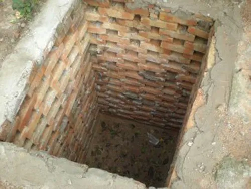 Выгребная яма из кирпича 