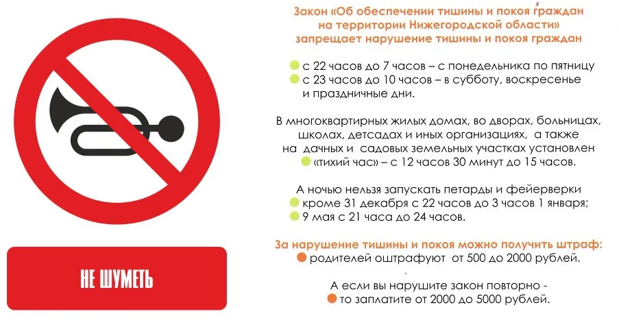 Ответственность за нарушение тишины в ... Ответственность за нарушение тишины в ...