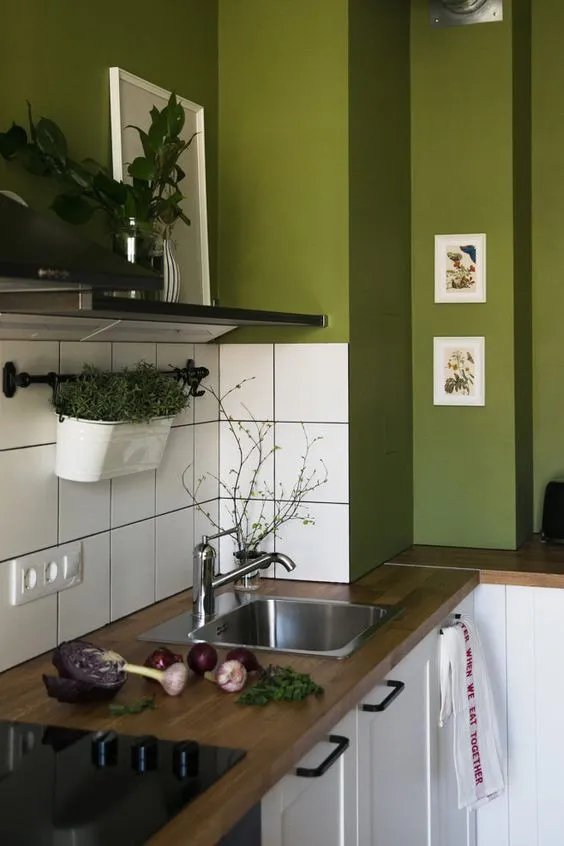 Зеленая кухня в интерьере: 130 самых ...