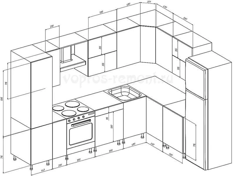 Проектирование кухонной мебели 
