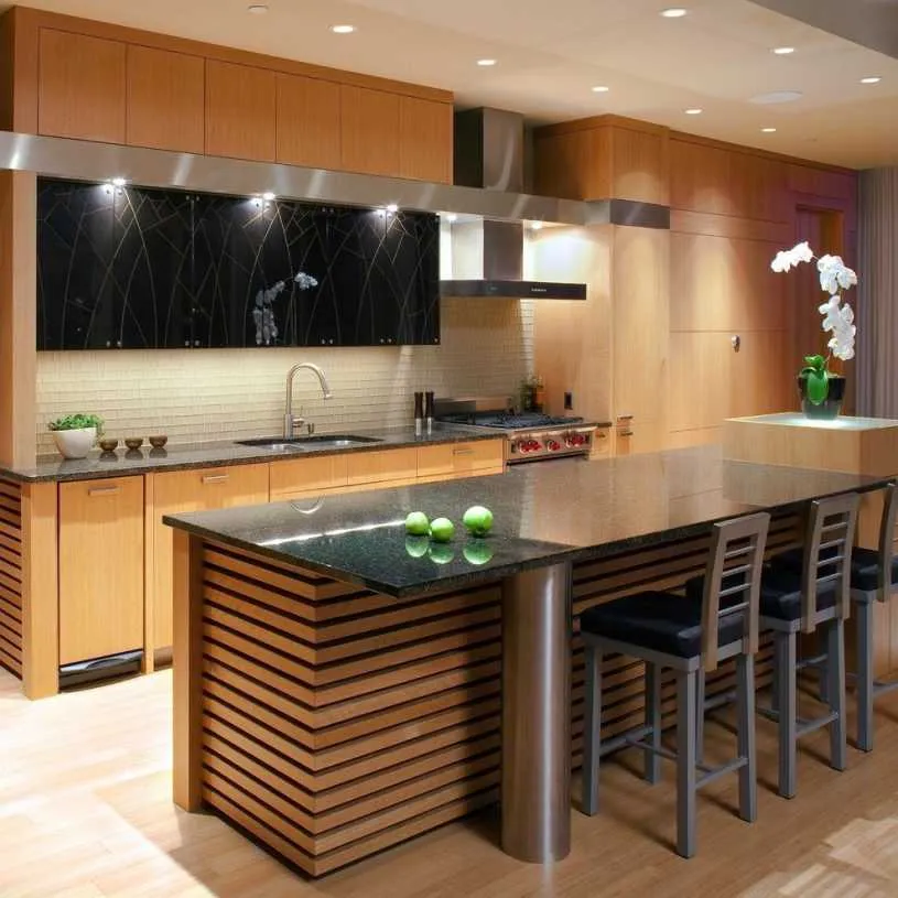 Барная стойка для кухни: особенности установки и сочетания в интерьере современной кухни (100 фото)
